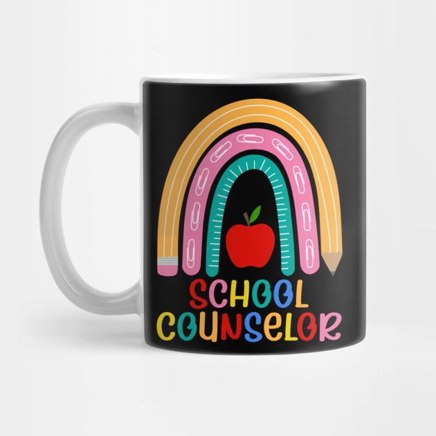 Cute School Counselor Rainbow by White Martian